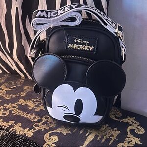 Disney Mickey Mouse winking cross body Phone holder